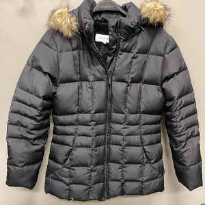 Calvin Klein Black Plush Jacket